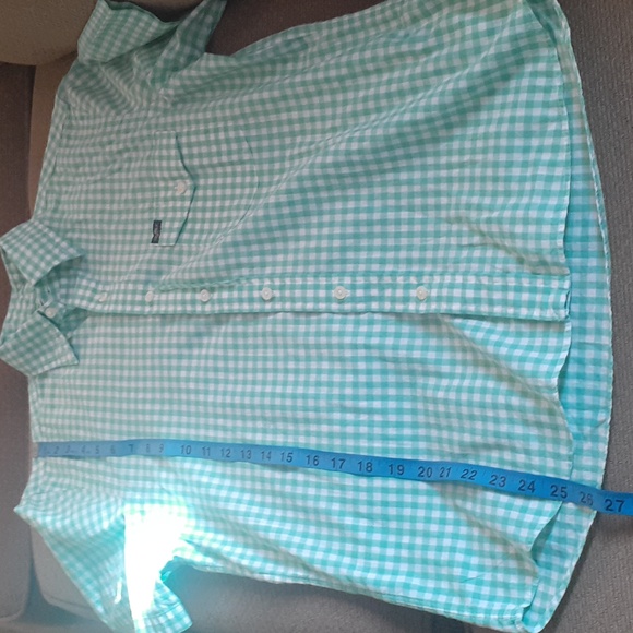 Ralph Lauren Light Green Gingham Shirt - Picture 5 of 5